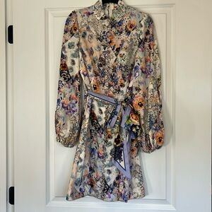 Zimmermann Tama Belted Mini Dress